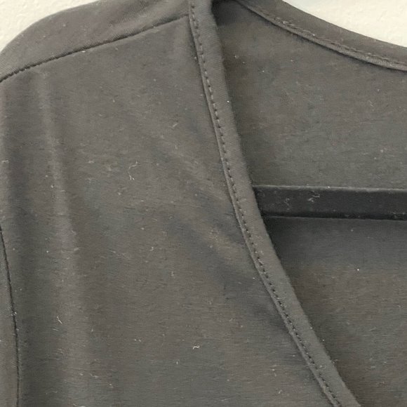 Black Tee with Flowy Sleeves - Picture 2 of 8